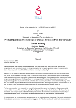 Product Quality and Technological Change - Evidence from