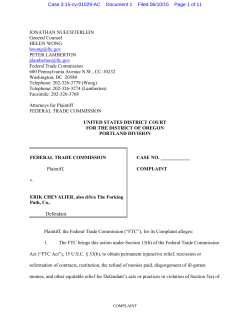 The FTC complaint