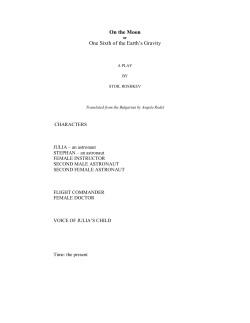 On the Moon One Sixth of the Earth‟s Gravity