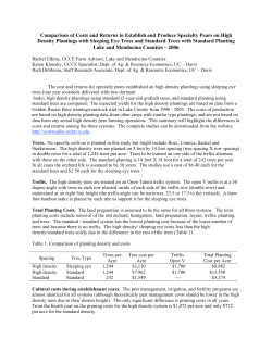 Comparison of Costs and Returns to Establish and Produce