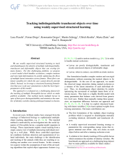 Tracking Indistinguishable Translucent Objects over Time using