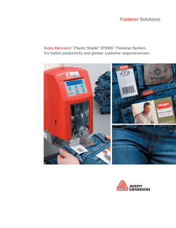 Plastic Staple&reg; ST9500&trade; Fastener System.