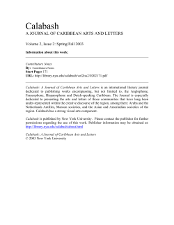 Christian Campbell, a Trinidadian-Bahamian poet and critic