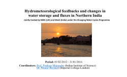Hydrometeorological feedbacks and changes in water storage and
