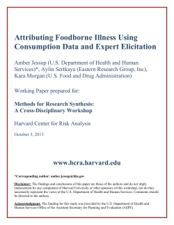 Attributing Foodborne Illness Using Consumption Data and Expert