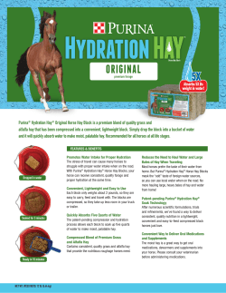 Purina&reg; Hydration Hay