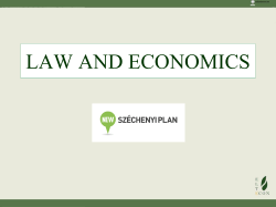 LAW AND ECONOMICS
