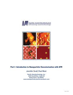 Introduction to Nanoparticle Characterization