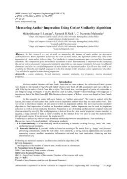Measuring Author Impression Using Cosine Similarity Algorithm
