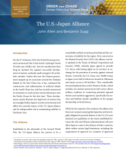 The US-Japan Alliance - Brookings Institution