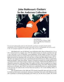 John Baldessari: Guitars In the Anderson Collection