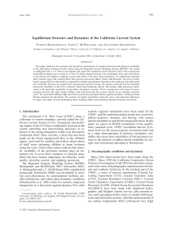 Equilibrium Structure and Dynamics of the California Current System