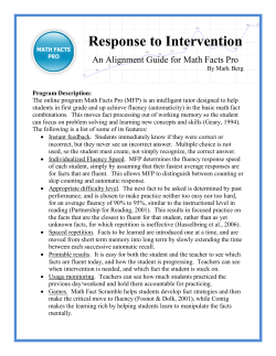 Response to Intervention