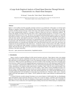 A Large-Scale Empirical Analysis of Email Spam Detection Through