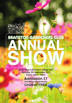 Branston Gardeners Club