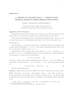 Supplement - Institute of Statistical Science, Academia Sinica