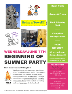 beginning of summer party