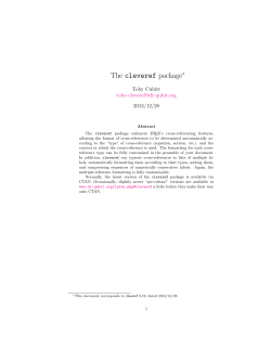 The cleveref package