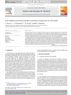 Cell viability assessment by flow cytometry using yeast as cell model