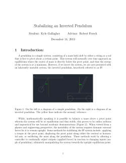 Stabilizing an Inverted Pendulum