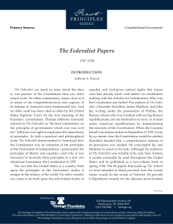 The Federalist Papers
