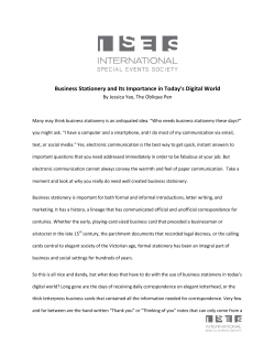 Business Stationery and Its Importance in Today`s Digital World