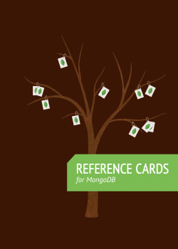 MongoDB Reference Cards