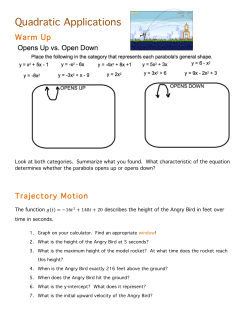 Quadratic Applications