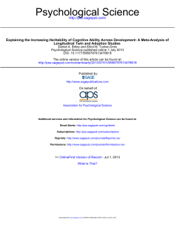 Explaining the Increasing Heritability of Cognitive Ability Across