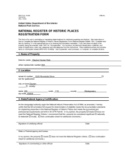 national register of historic places registration form