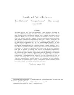 Empathy and Political Preferences