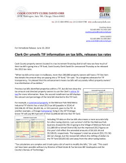 2013 Cook County Tax Rates Report