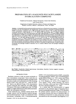 preparation of a kaolinite-polyacrylamide intercalation compound