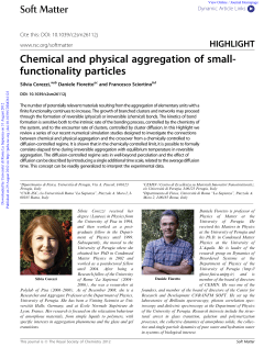 Chemical and physical aggregation of small