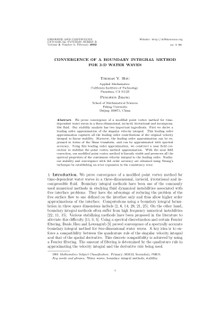 Convergence of A Boundary Integral Method for 3