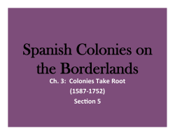the Spanish Colonies - Magoffin County Schools