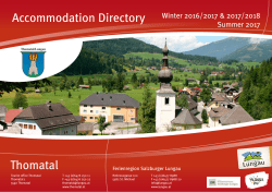 Thomatal Accommodation Directory