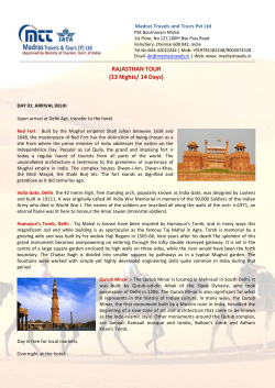 Rajasthan - Madras Travels