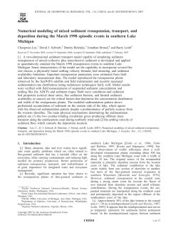 Numerical modeling of mixed sediment resuspension, transport, and