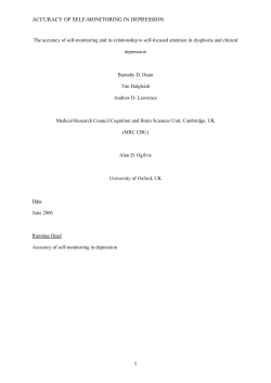 Table 1 - Cognition and Brain Sciences Unit