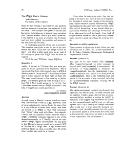 The LaTeX user`s column