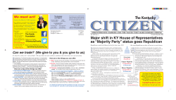 The Kentucky Major shift in KY House of Representatives as