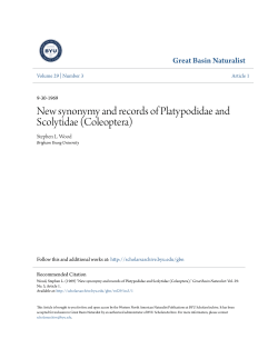 New synonymy and records of Platypodidae and Scolytidae
