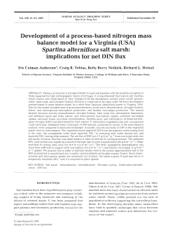 Development of a process-based nitrogen mass balance model for a