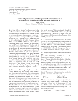 On the Alleged Counting with Sexagesimal Place Value Numbers in