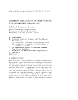 SCATTERING OF PLANE WAVES ON FINITE CYLINDERS WITH