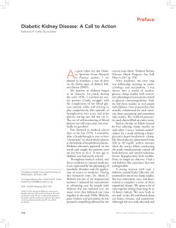Preface Diabetic Kidney Disease: A Call to Action