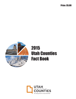 2015 Utah Counties Fact Book - Utah Association of Counties