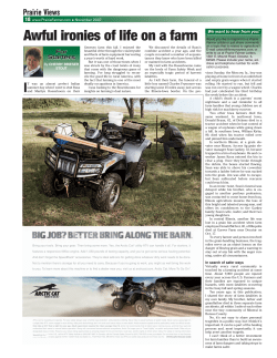 Awful ironies of life on a farm - Farm Progress Issue Search Engine