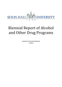 FinalBiennial Report of Alcohol and Other Drug Programs